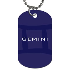 Zodiac Gemini Dog Tag (one Side)