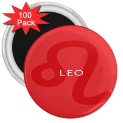 Zodiac Leo 3  Magnets (100 Pack)