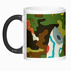 Urban Camo Green Brown Grey Pizza Strom Morph Mugs by Mariart