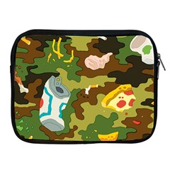 Urban Camo Green Brown Grey Pizza Strom Apple Ipad 2/3/4 Zipper Cases