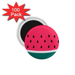 Watermelon Red Green White Black Fruit 1 75  Magnets (100 Pack) 