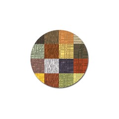 Blocky Filters Yellow Brown Purple Red Grey Color Rainbow Golf Ball Marker