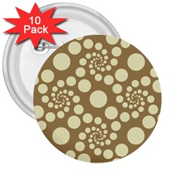 Pattern 3  Buttons (10 Pack)  by Valentinaart