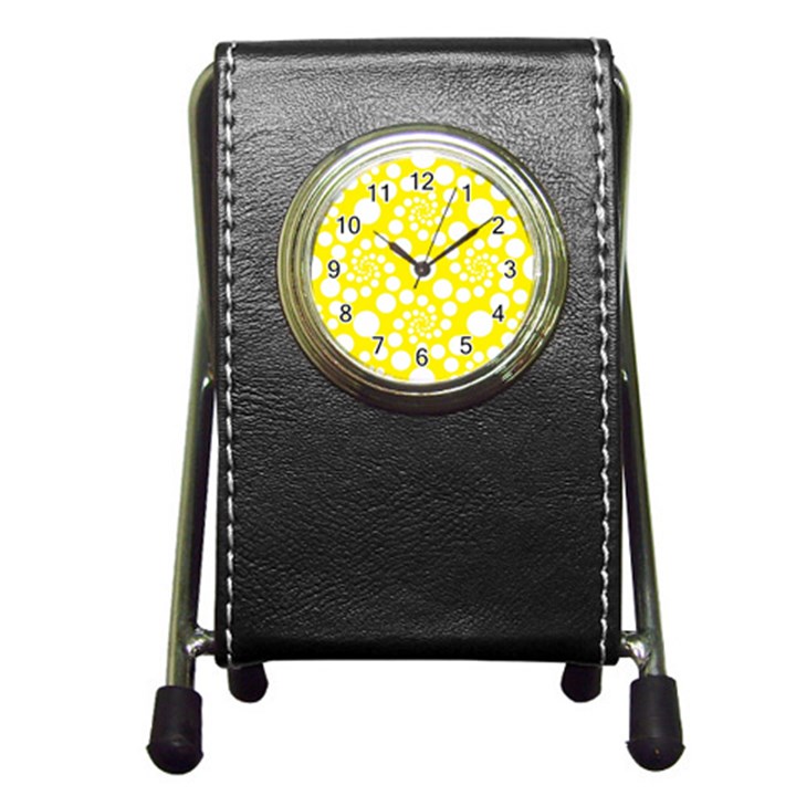 Pattern Pen Holder Desk Clocks