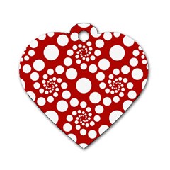 Pattern Dog Tag Heart (two Sides) by Valentinaart