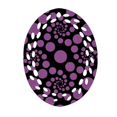 Pattern Oval Filigree Ornament (two Sides)