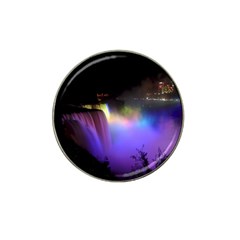 Niagara Falls Dancing Lights Colorful Lights Brighten Up The Night At Niagara Falls Hat Clip Ball Marker (4 Pack) by Simbadda