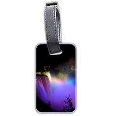 Niagara Falls Dancing Lights Colorful Lights Brighten Up The Night At Niagara Falls Luggage Tags (two Sides) by Simbadda