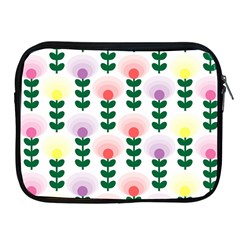 Floral Wallpaer Pattern Bright Bright Colorful Flowers Pattern Wallpaper Background Apple Ipad 2/3/4 Zipper Cases by Simbadda