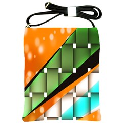 Abstract Wallpapers Shoulder Sling Bags by Simbadda