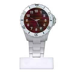 Colorful Venetian Blinds Effect Plastic Nurses Watch