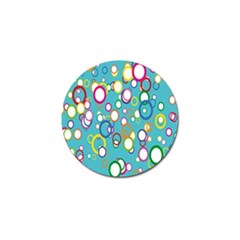 Circles Abstract Color Golf Ball Marker