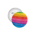 Colorful Happy Birthday Wallpaper 1.75  Buttons Front