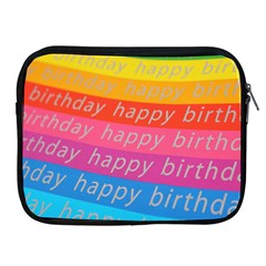 Colorful Happy Birthday Wallpaper Apple Ipad 2/3/4 Zipper Cases by Simbadda