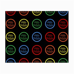 Happy Birthday Colorful Wallpaper Background Small Glasses Cloth