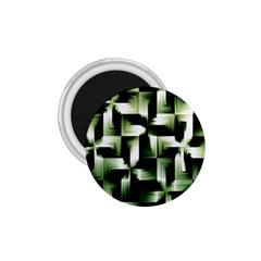 Green Black And White Abstract Background Of Squares 1 75  Magnets by Simbadda