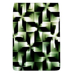 Green Black And White Abstract Background Of Squares Flap Covers (l)  by Simbadda