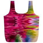 Abstract Pink Colorful Water Background Full Print Recycle Bags (L)  Back