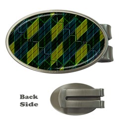 Futuristic Dark Pattern Money Clips (oval)  by dflcprints