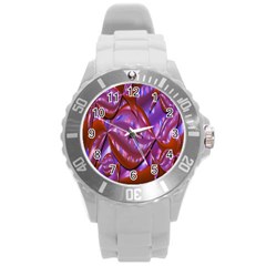 Passion Candy Sensual Abstract Round Plastic Sport Watch (L)