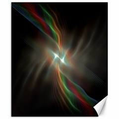 Colorful Waves With Lights Abstract Multicolor Waves With Bright Lights Background Canvas 8  X 10 