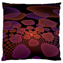 Heart Invasion Background Image With Many Hearts Large Flano Cushion Case (one Side) by Simbadda