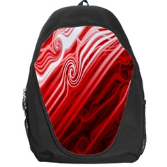 Red Abstract Swirling Pattern Background Wallpaper Backpack Bag by Simbadda