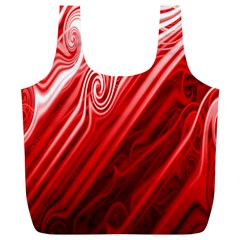 Red Abstract Swirling Pattern Background Wallpaper Full Print Recycle Bags (l) 