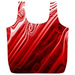 Red Abstract Swirling Pattern Background Wallpaper Full Print Recycle Bags (L)  Back