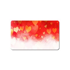 Abstract Love Heart Design Magnet (Name Card)