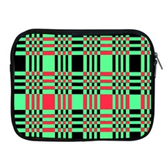 Bright Christmas Abstract Background Christmas Colors Of Red Green And Black Make Up This Abstract Apple Ipad 2/3/4 Zipper Cases by Simbadda