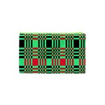 Bright Christmas Abstract Background Christmas Colors Of Red Green And Black Make Up This Abstract Cosmetic Bag (XS) Back