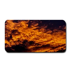 Abstract Orange Black Sunset Clouds Medium Bar Mats