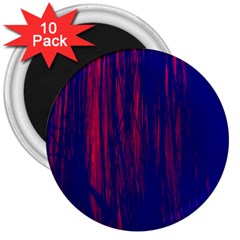 Abstract Color Red Blue 3  Magnets (10 Pack)  by Simbadda