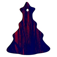 Abstract Color Red Blue Ornament (christmas Tree)  by Simbadda