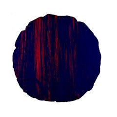 Abstract Color Red Blue Standard 15  Premium Flano Round Cushions by Simbadda