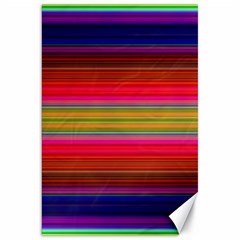 Fiesta Stripe Bright Colorful Neon Stripes Cinco De Mayo Background Canvas 20  X 30   by Simbadda