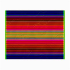Fiesta Stripe Bright Colorful Neon Stripes Cinco De Mayo Background Small Glasses Cloth (2-side) by Simbadda