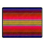 Fiesta Stripe Bright Colorful Neon Stripes Cinco De Mayo Background Double Sided Fleece Blanket (Small)  45 x34  Blanket Front