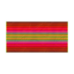 Fiesta Stripe Bright Colorful Neon Stripes Cinco De Mayo Background Yoga Headband by Simbadda