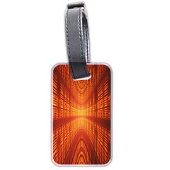 Abstract Wallpaper With Glowing Light Luggage Tags (two Sides) by Simbadda