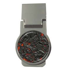 Volcanic Lava Background Effect Money Clips (round)  by Simbadda