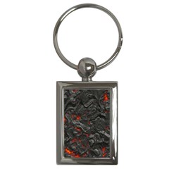 Volcanic Lava Background Effect Key Chains (rectangle)  by Simbadda