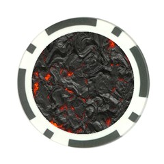 Volcanic Lava Background Effect Poker Chip Card Guard (10 Pack) by Simbadda