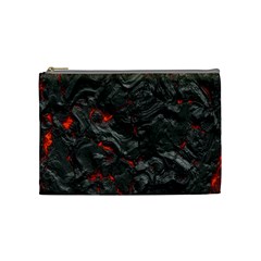 Volcanic Lava Background Effect Cosmetic Bag (medium)  by Simbadda