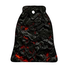 Volcanic Lava Background Effect Bell Ornament (two Sides) by Simbadda