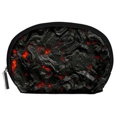 Volcanic Lava Background Effect Accessory Pouches (large)  by Simbadda