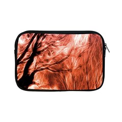 Fire In The Forest Artistic Reproduction Of A Forest Photo Apple Ipad Mini Zipper Cases by Simbadda