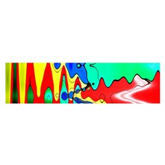 Bright Colours Abstract Satin Scarf (oblong) by Simbadda