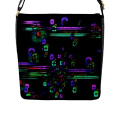 Digital Painting Colorful Colors Light Flap Messenger Bag (l) 